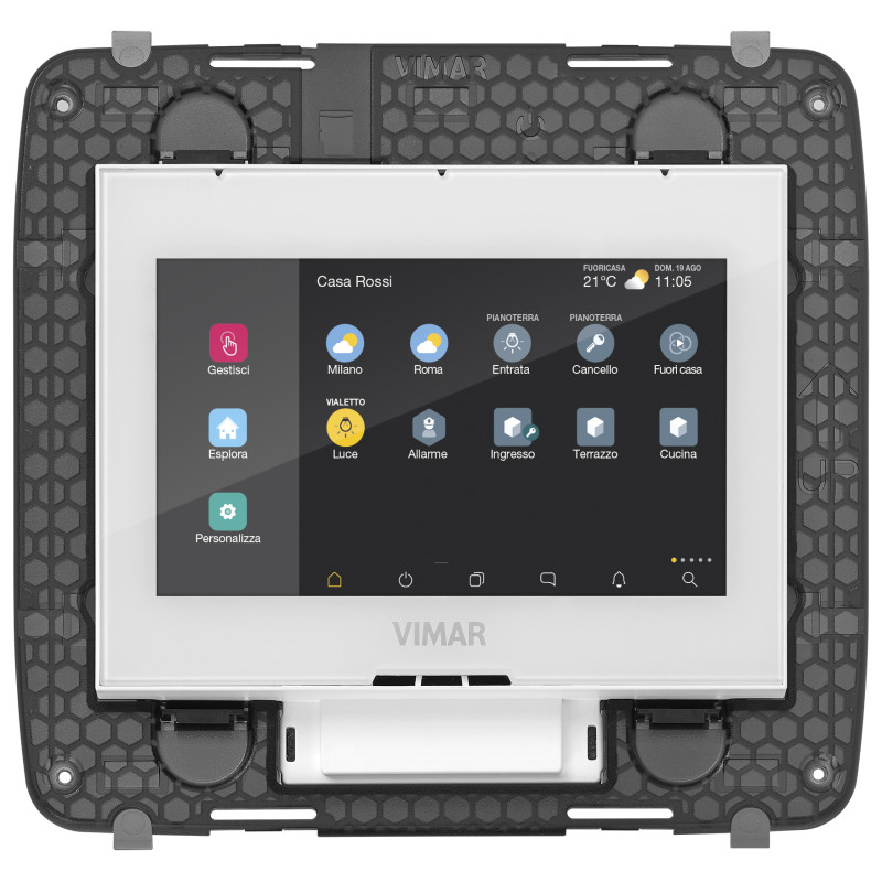 Touch screen domotico IP 4,3"" 8M bianco - Vimar 01420.B