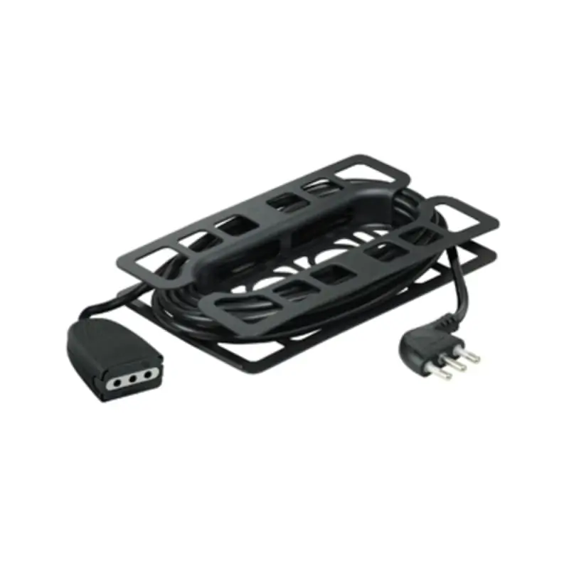 kit - prolunga 5m 2p+T sp./pr.10A nera - BTicino 2537N