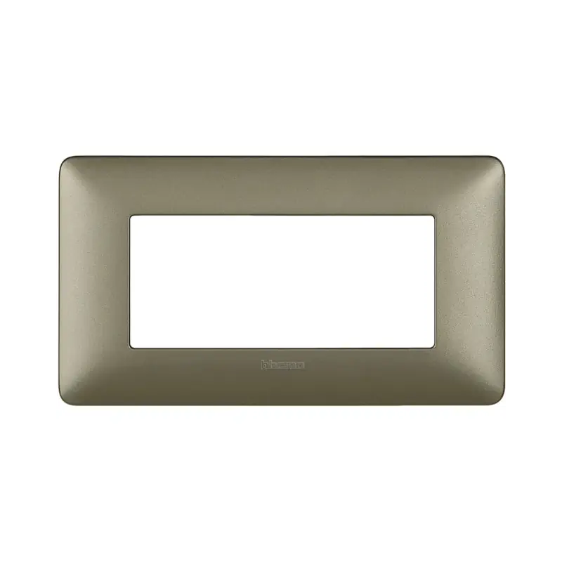 matix - placca 4p titanium - BTicino AM4804MTA