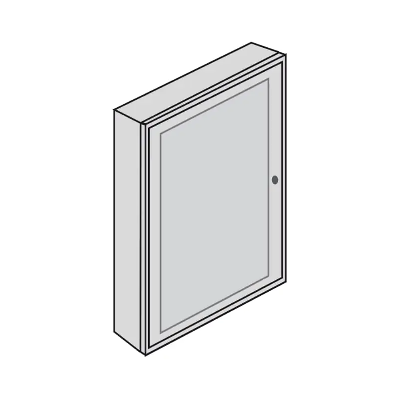 btdin - quadro da parete lamiera 36 DIN - BTicino E109P/36D