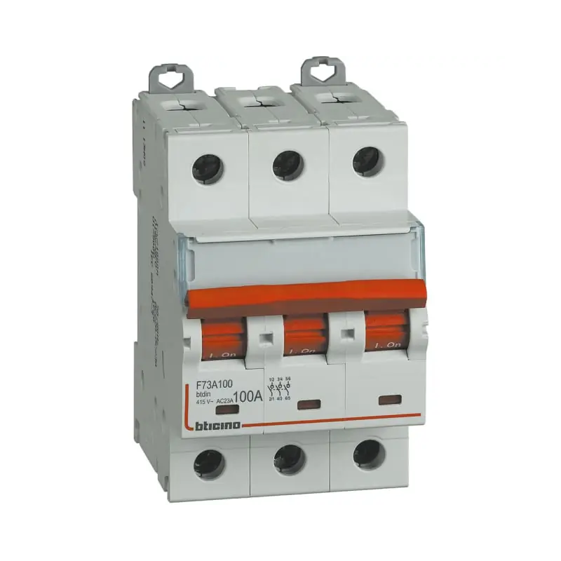 btdin - sezionatore comandabile 3P 100A - BTicino F73A100