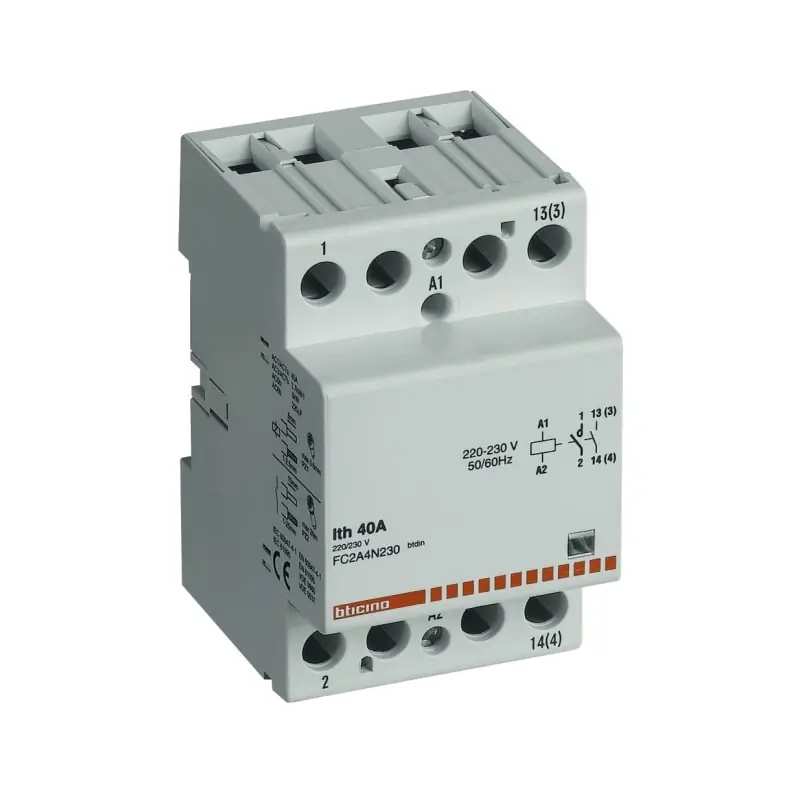 btdin - contattore 4NO 400V 40A bob 230Vac - BTicino FC4A4/230N