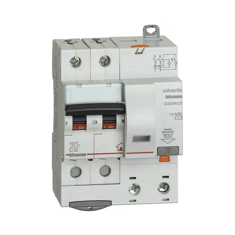 btdin-RS - mag. diff. 2P 30mA AC 32A 4500A - BTicino GC8230AC32