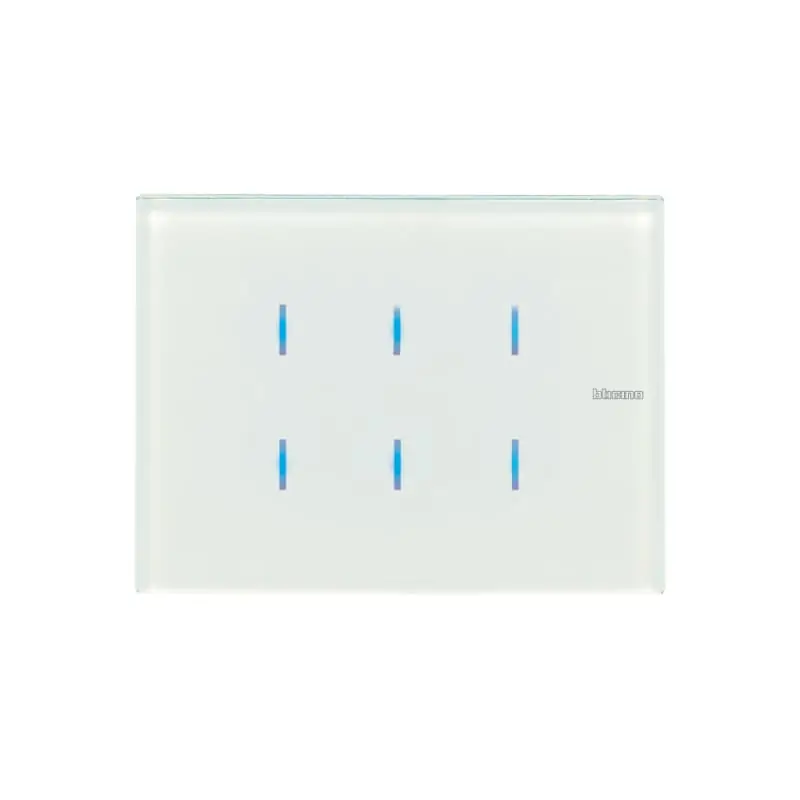 Axolute - comando vetro bianco 3 moduli - BTicino HD4657M3