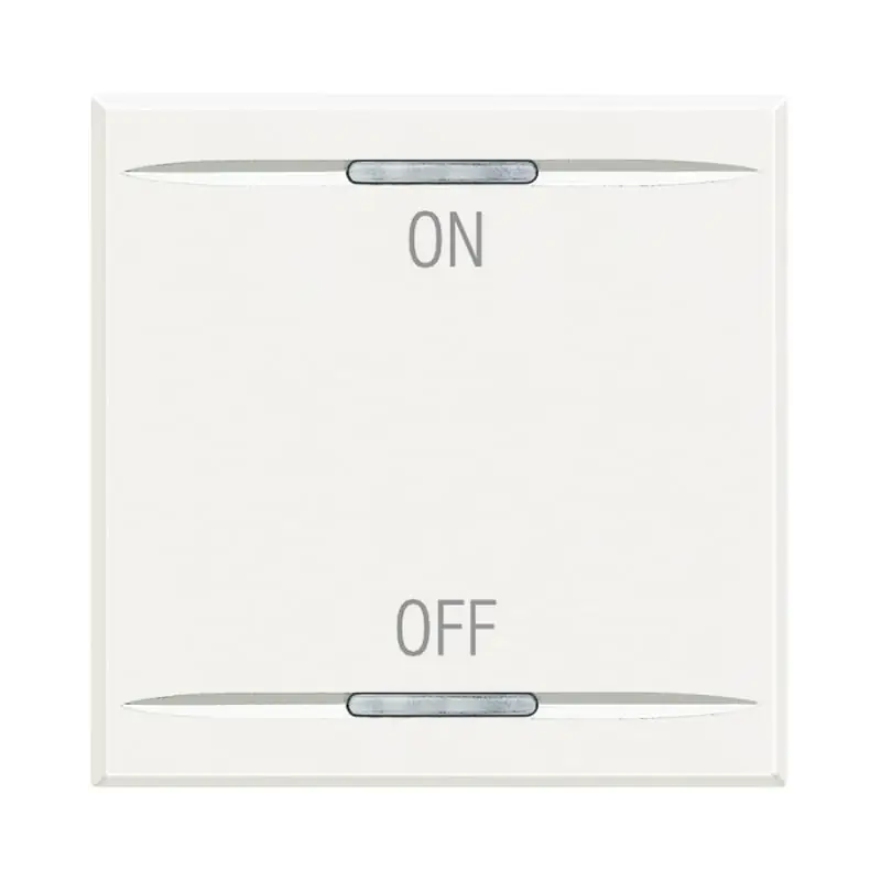 axolute - copritasto ON OFF 2 mod bianco - BTicino HD4911M2AG