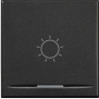 axolute - coprit simb luce 2 mod scuro - BTicino HS4915/2BA