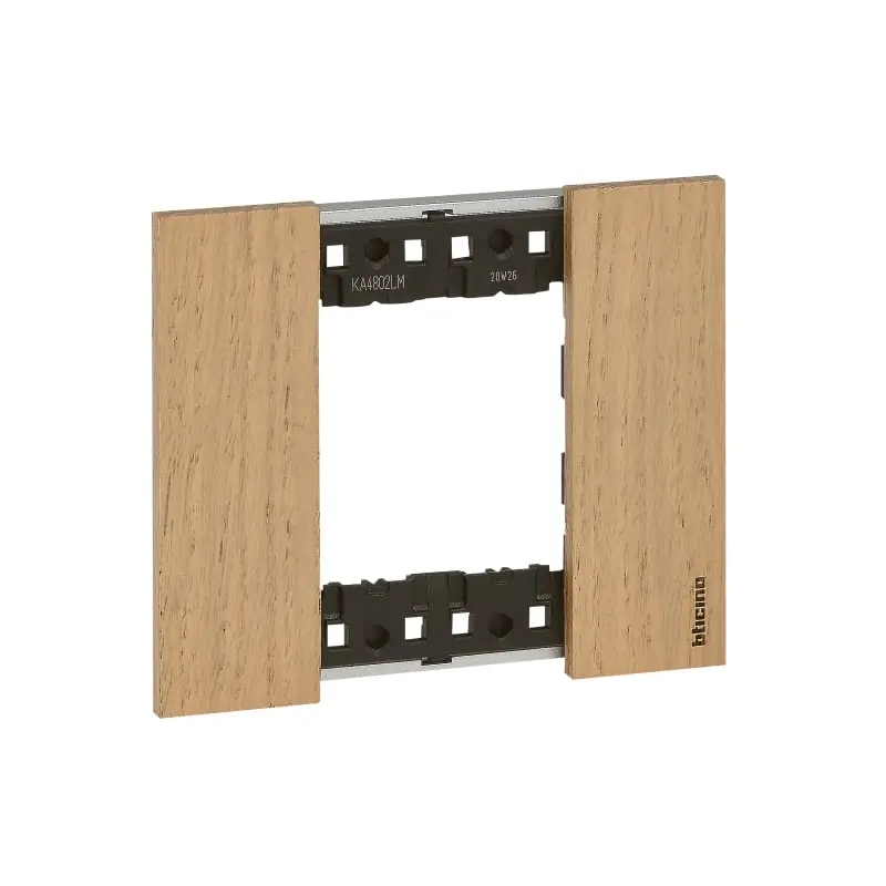 L.NOW- Placca 2P ROVERE - BTicino KA4802LM