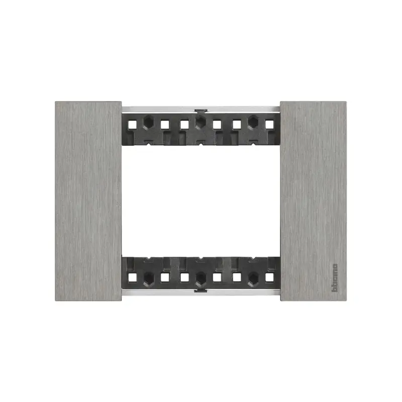 L.NOW - placca 3P ACCIAIO - BTicino KA4803ZG