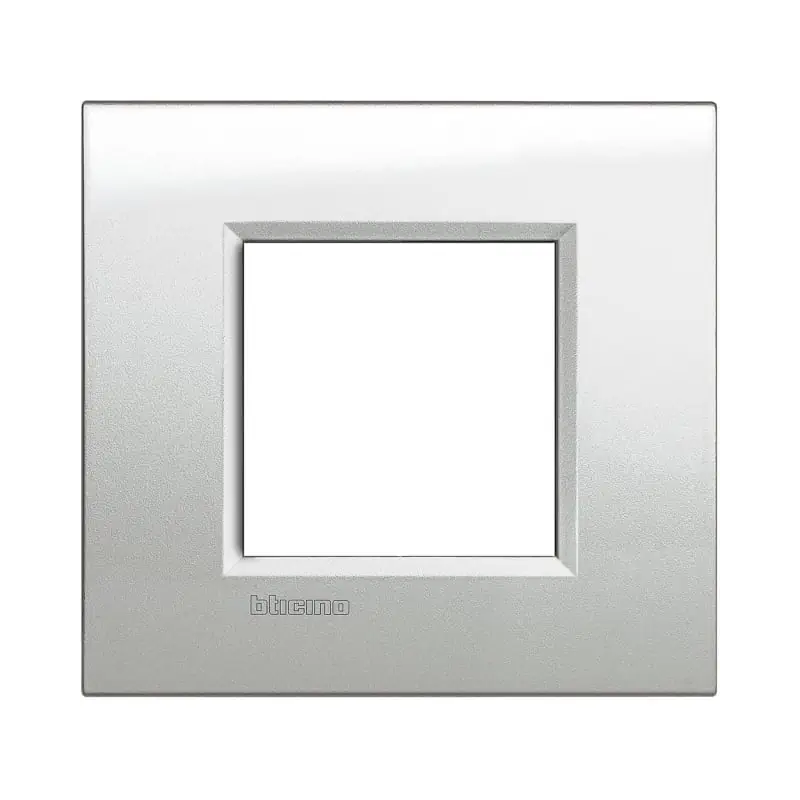 LL - placca 2P argento lunare - BTicino LNA4802GL