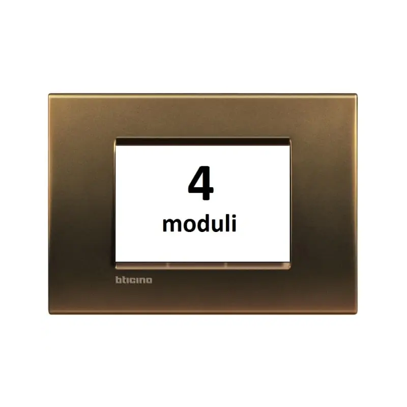 LL - placca 4P bronzo - BTicino LNA4804BZ
