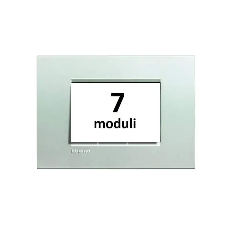 LL - placca 7P argento - BTicino LNA4807AG