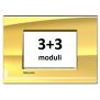 LL - placca 3+3P oro freddo - BTicino LNA4826OA