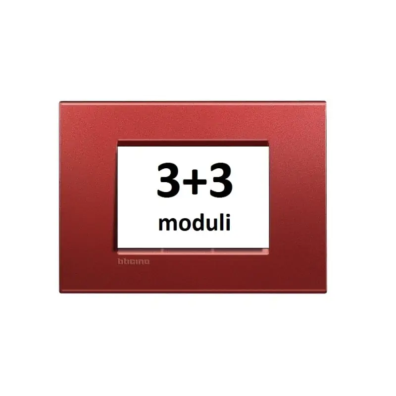 LL - placca 3+3P brick - BTicino LNA4826RK