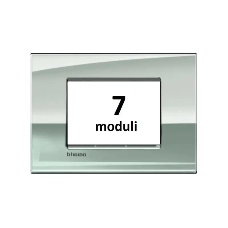 LL - placca 7P palladio - BTicino LNC4807PL