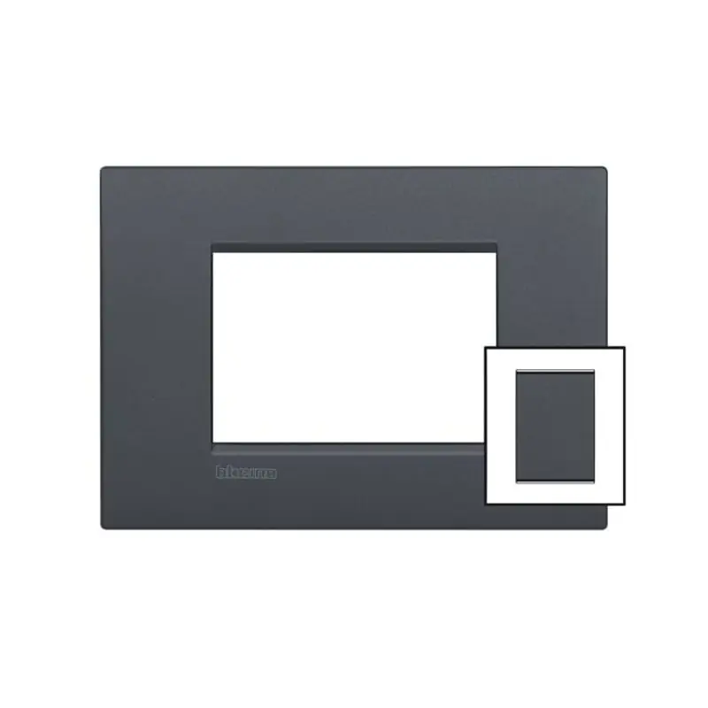 LL - placca 3+3P antracite - BTicino LNC4826AR