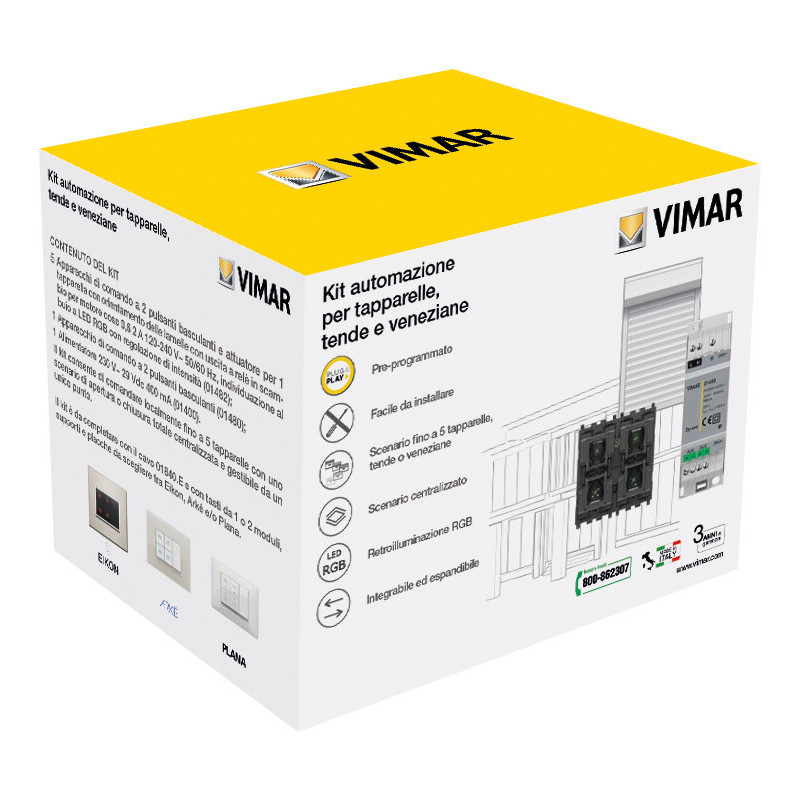 Kit domotico tapparelle preprogrammato - Vimar 0K01482