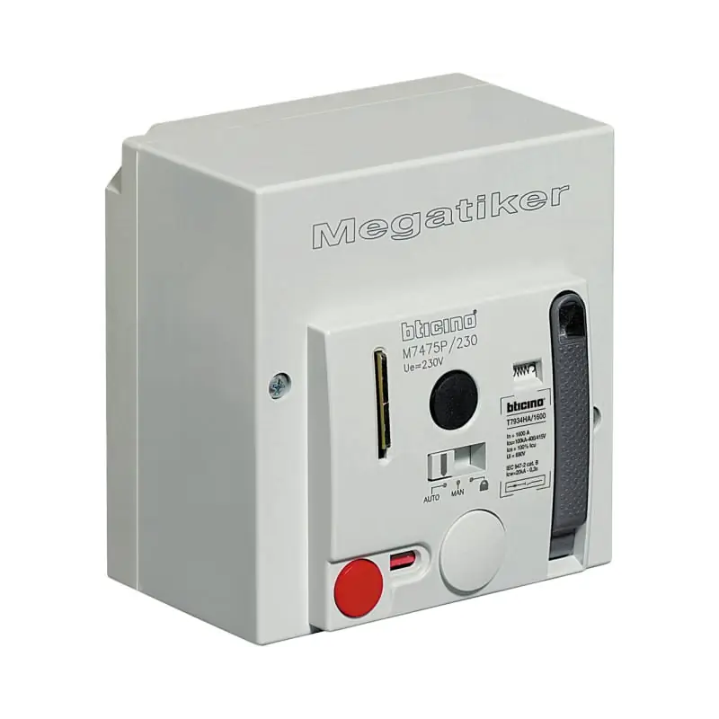 mega M400/630E - comando a precarica 24V - BTicino M7475P/024