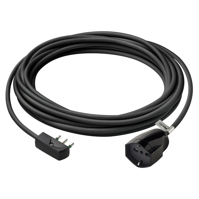 Prolunga 10m 3G1,5 SPA17 universale nero - Vimar 0P32383