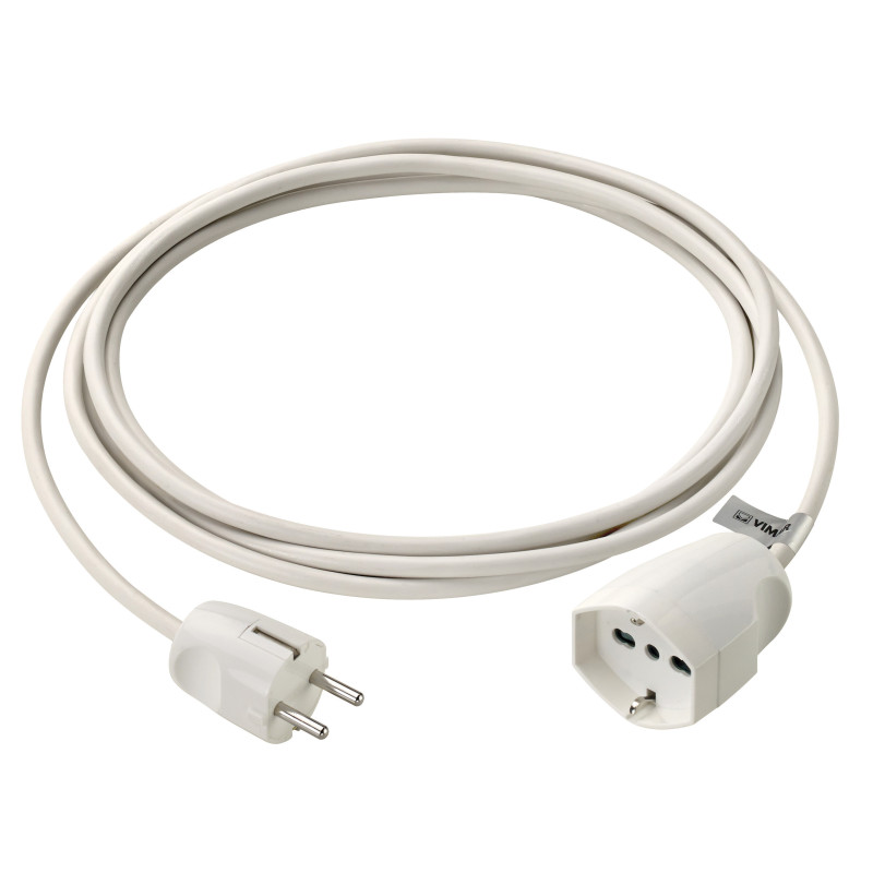 Prolunga 3m 3G1 DE universale bianco - Vimar 0P32400.B