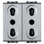 light tech - presa duplex bipasso 10/16A - BTicino NT4180/2