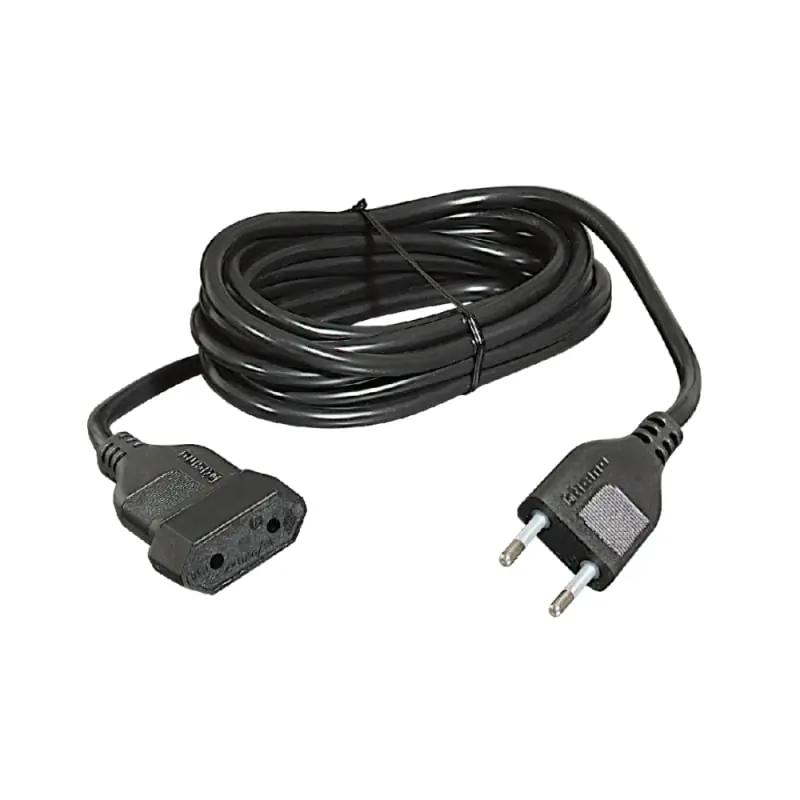 kit - prolunga flex 2P 3m sp./pr.10A nero - BTicino S2534N