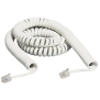 kit - cavo spirale 2 plug 4/4 2,5m bianco - BTicino S2587B