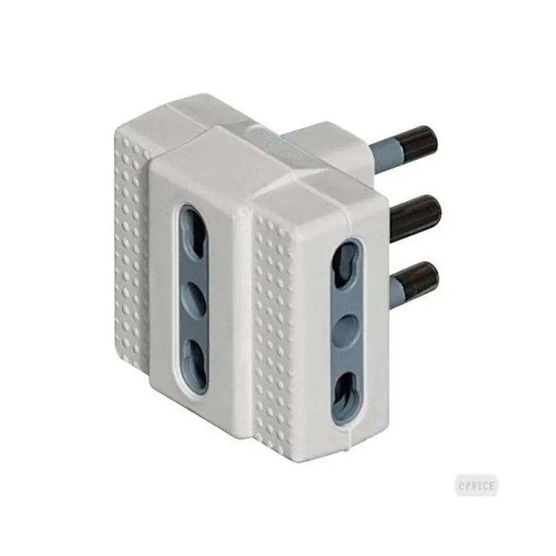 kit - adattatore Tris 3 bipasso 16A bco - BTicino S3604D