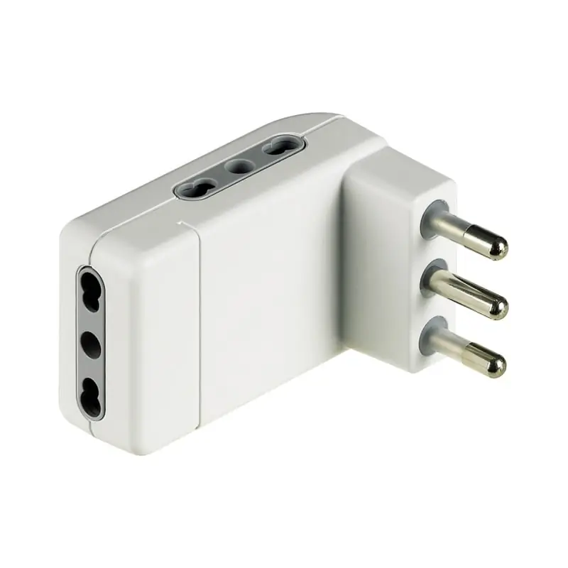 kit - adattat.Corner 3 bipasso sp 16A bco - BTicino S3606DE