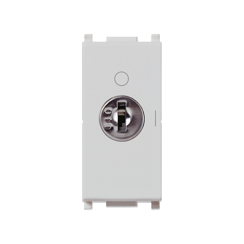 Interruttore 2P 16AX +chiave Silver - Vimar 14083.SL