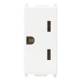 Presa 2P+T 15A americano bianco - Vimar 14247
