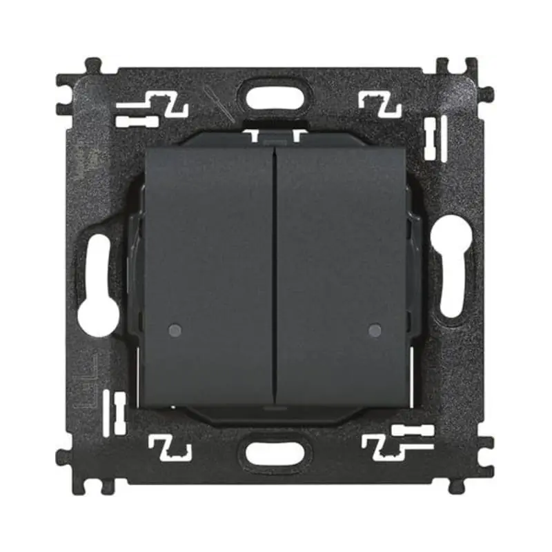 LL - Comando doppio luci wireless antracite - BTicino L4003DCW