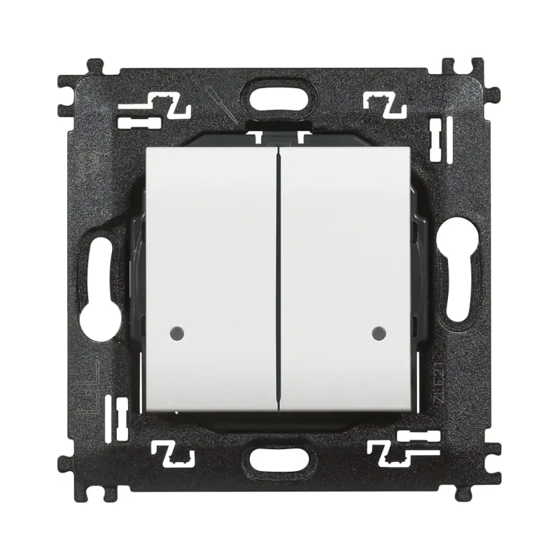 LL - Comando doppio luci wireless bianco - BTicino N4003DCW