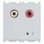 Ingresso audio RCA 2M Silver - Vimar 14582.SL