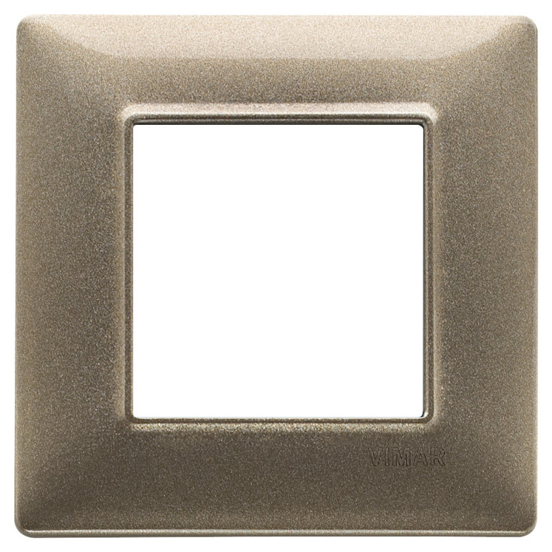 Placca 2M bronzo metallizzato - Vimar 14642.70