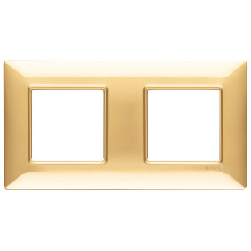 Placca 4M (2+2) int71 oro lucido - Vimar 14643.24