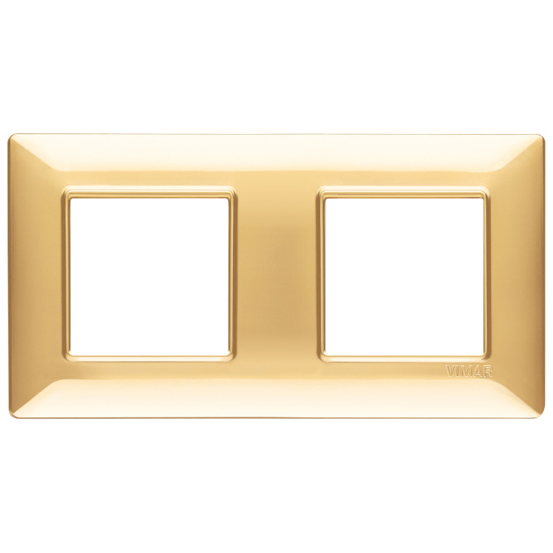 Placca 4M (2+2) int71 oro lucido - Vimar 14643.24