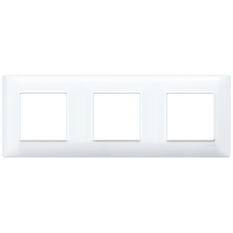 Placca 6M (2+2+2) int71 bianco - Vimar 14644.01