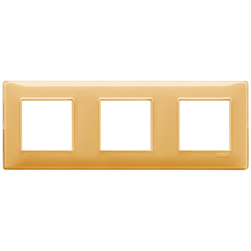 Placca 6M (2+2+2) int71 Reflex ambra - Vimar 14644.43