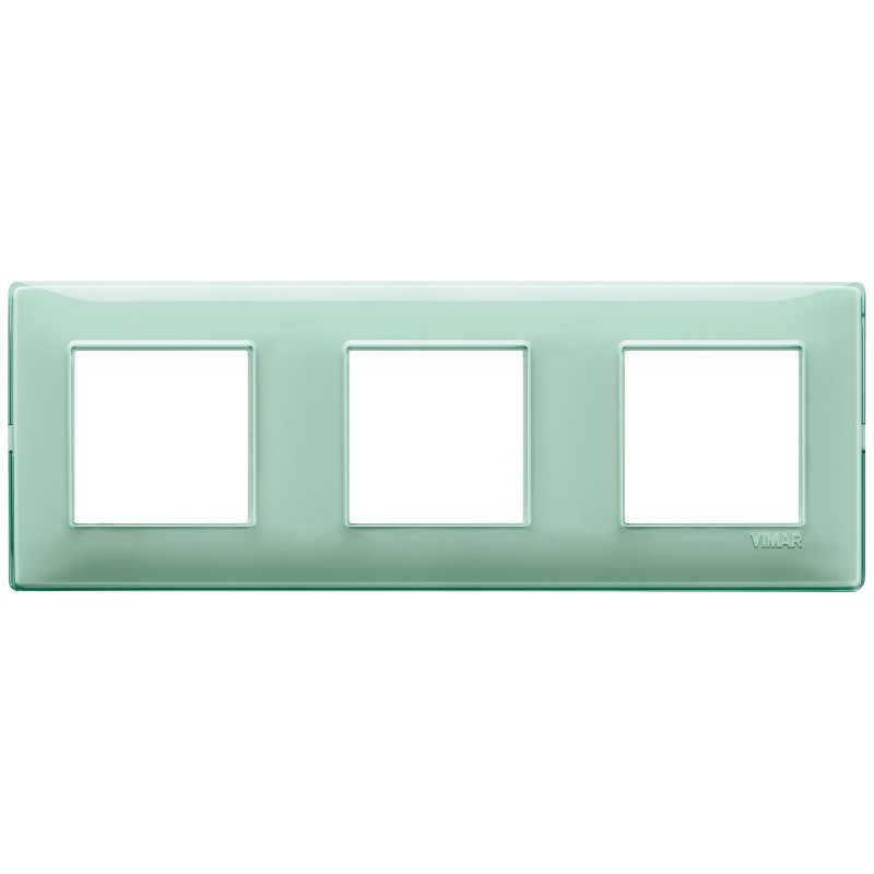 Placca 6M (2+2+2) int71 Reflex menta - Vimar 14644.44