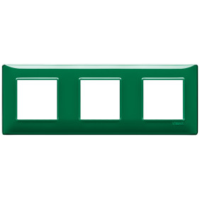 Placca 6M (2+2+2) int71 Reflex smeraldo - Vimar 14644.47