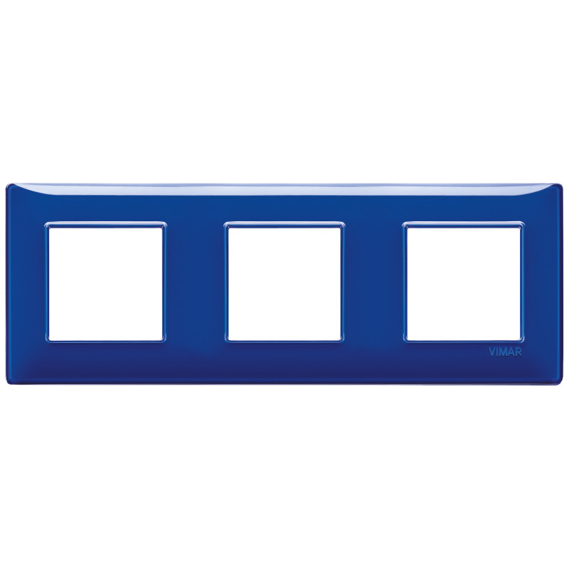 Placca 6M (2+2+2) int71 Reflex zaffiro - Vimar 14644.50