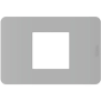 MatixGO - placca 2P cent. grey - BTicino JA4819JG