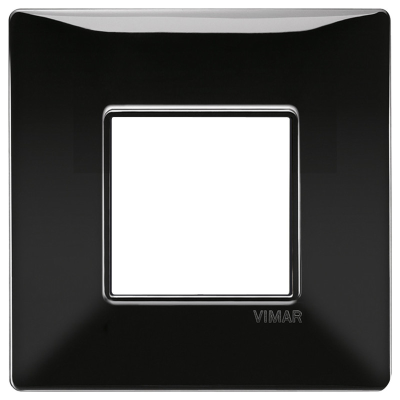Placca 2M BS nero - Vimar 14647.05