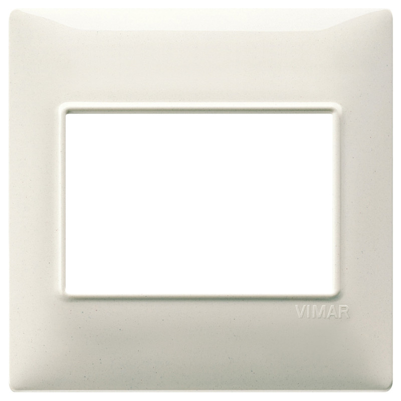 Placca 3M BS bianco granito - Vimar 14648.06