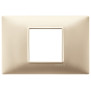 Placca 2M centrali champagne opaco - Vimar 14652.22