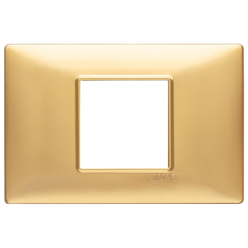 Placca 2M centrali oro opaco - Vimar 14652.25