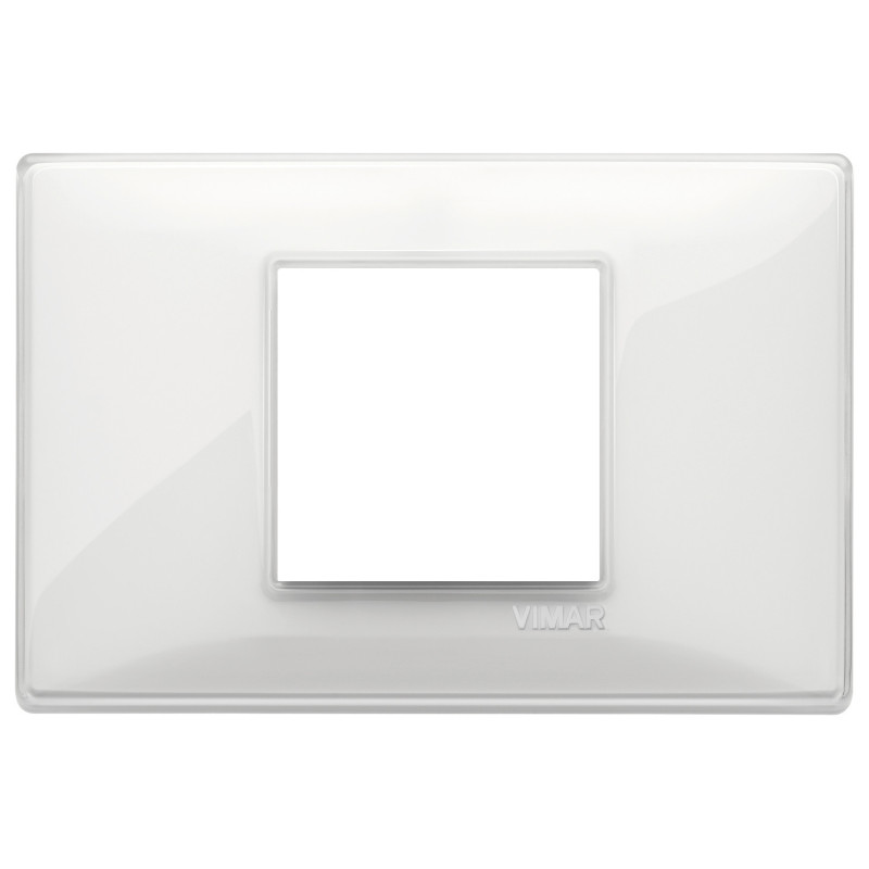 Placca 2M centrali Reflex neve - Vimar 14652.41