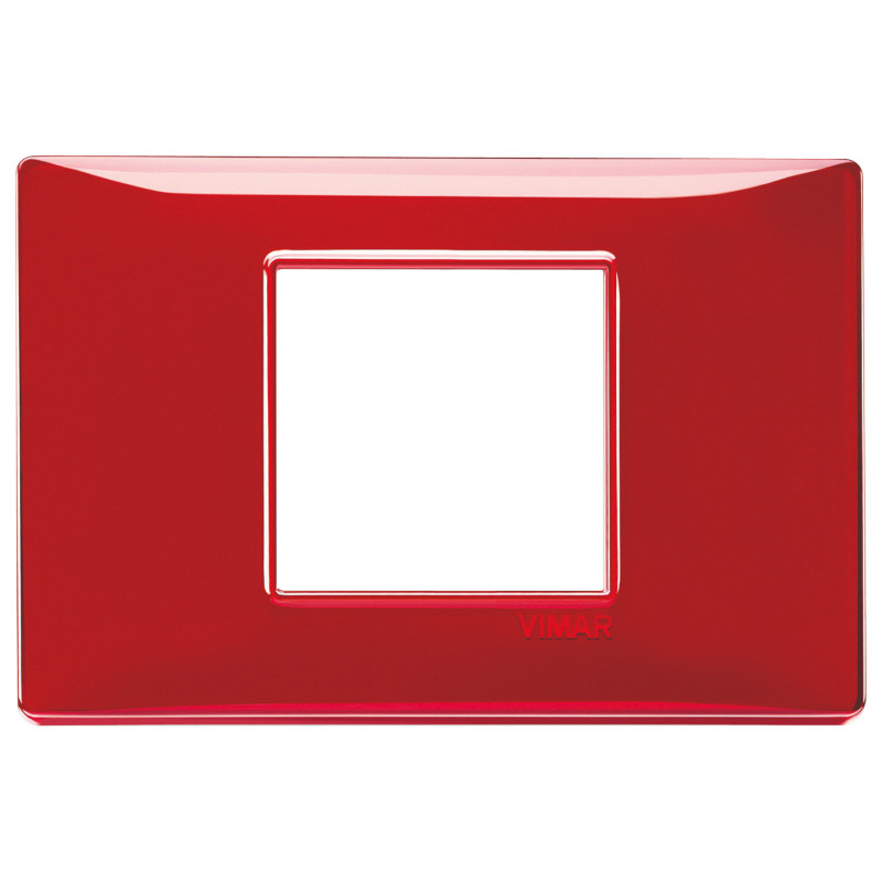 Placca 2M centrali Reflex rubino - Vimar 14652.51