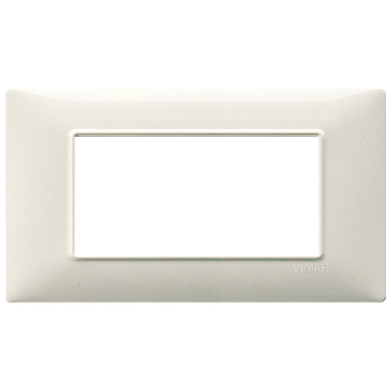 Placca 4M bianco granito - Vimar 14654.06