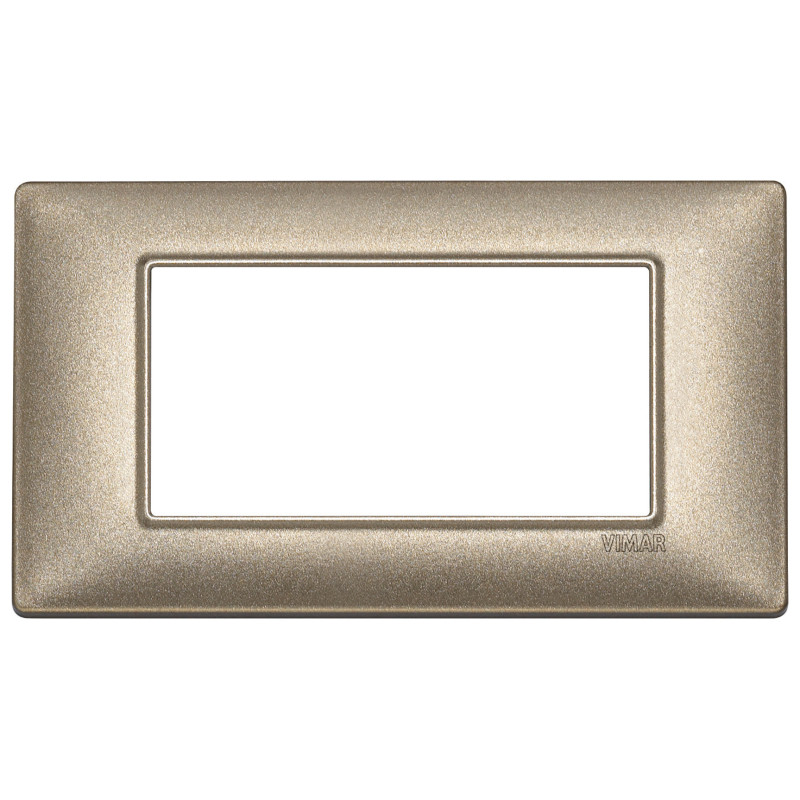 Placca 4M bronzo metallizzato - Vimar 14654.70